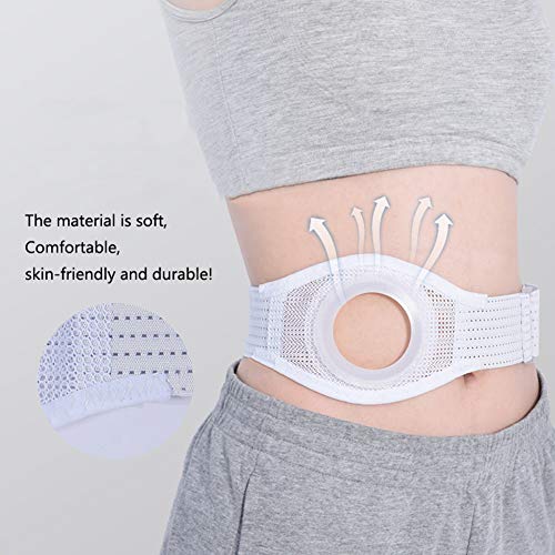 YAMAXUN Cinturón De Hernia Abdominal - Banda Elástica para El Vientre De Ostomía con Abertura De Estoma Transpirable para La Salud De La Ileostomía Después De La Colostomía