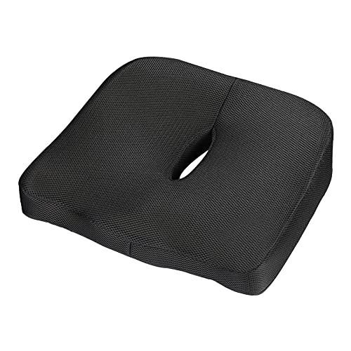 Yizhet Cojín Ortopédico, Cojin Coxis de Espuma Memoria Ergonomico Cojín del Asiento para Sillas de Oficina para Aliviar el Dolor con Funda Lavable Cojín Hemorroides para Coche, Rueda, Sillas Gaming