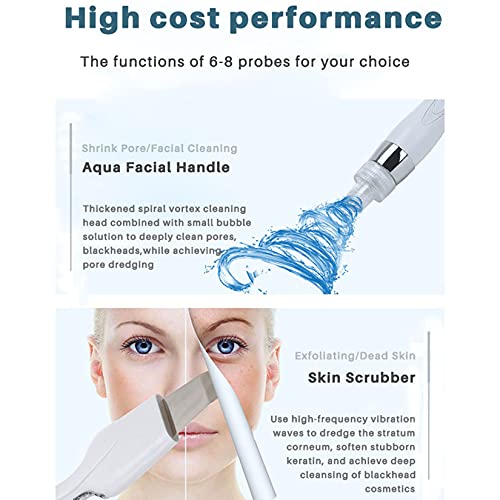 YJF-MRY 8-En-1 Hydro Oxygen Facial Machine Multifuncional Face Cleansing Beauty Machine EMS Hidratación No Invasiva para El Rejuvenecimiento del Estiramiento De La Piel