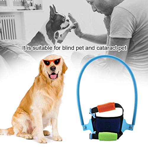 YOUTHINK Arnés para Perros Ciegos Halo Ajustable Dispositivo de Guía de Chaleco Anticolisión Protector para Perros y Gatos(XS)