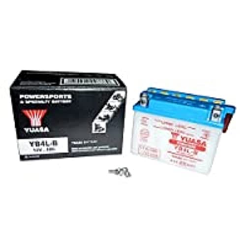 Yuasa YB4L-B Yumicron Batería, 12V, 120mm x 70mm x 92mm - ácido no incluido