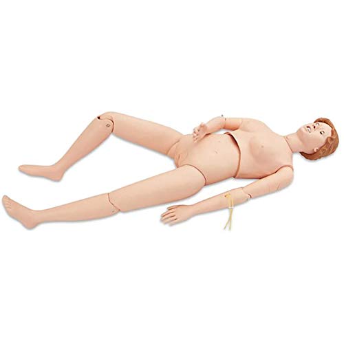 YUXINCAI Maniquí De Entrenamiento De Enfermería Multifuncional De Tamaño Natural, Habilidades De Enfermería Modelo Humano Geriátrico Maniquí De Cuerpo Completo para Estudiantes Educación Enseñanza