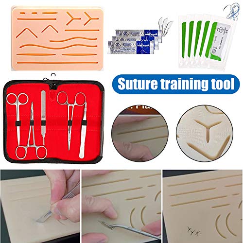 YWZQ Suture Training ayuda a kit de sutura todo incluido para desarrollar y refinar técnicas de sutura