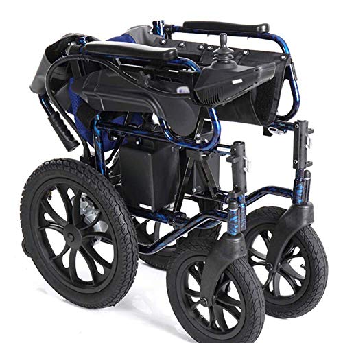 YXZQ Silla de Ruedas, Plegado eléctrico motorizado s, Potente Motor Dual Ligero, Solo 37 kg, Servicio Pesado, Motor Doble Plegable eléctrico para Personas Mayores discapacitadas