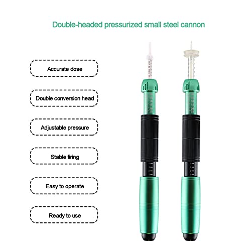 YYL 0, 3 Ml y 0, 5 Ml Pluma Hialurónica con Presión Ajustable, 2 en 1 Atomizador Indoloro Pluma de Jeringa de Ácido Hialurónico, para Eliminar Arrugas y Engrosar los Labios