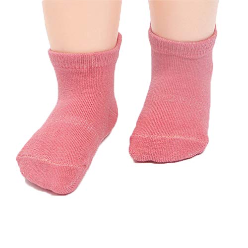 Z-Chen Calcetines Antideslizantes para Bebé Niños (Pack de 12 Pares), Niñas, 1-3 Años