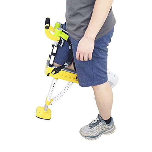 Z-SEAT Andadores para Personas Mayores Muleta de Rodilla Ajustable con Manos Libres Caminante Antideslizante telescópico de una Sola Pierna para Pacientes con Lesiones/discapacidades/Ancianos A