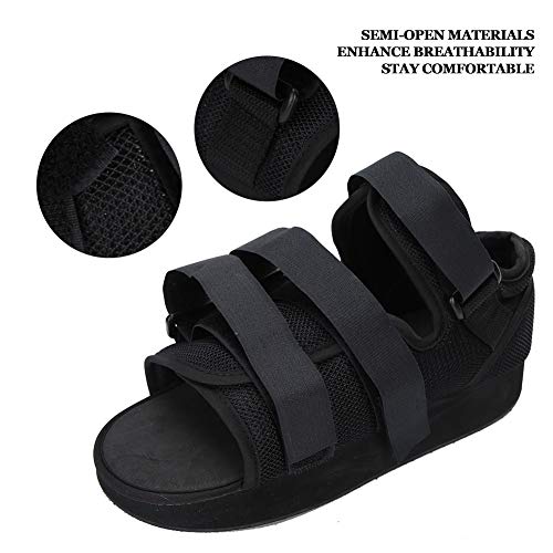 Zapato post-operatorio, 1 pieza de calzado Protección para los pies Bota moldeada Calzado post-operatorio moldeado Bota para caminar Bota de apoyo ortopédico con punta cuadrada(S)