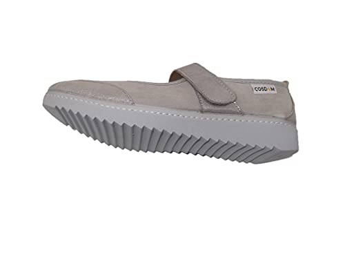 Zapato/Mujer/Cosdam/Plantilla Extraíble/Apto Plantilla ortopédica/Empeine Téxtil/Suela Poliuretano/Color Gris Perla/Talla 39