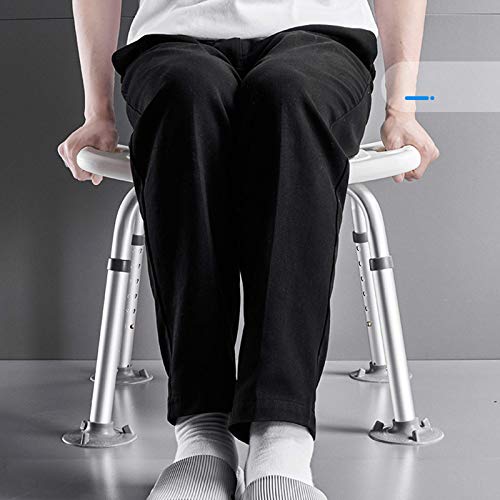 ZBBN Silla de Ducha para Personas Mayores Asiento de Ducha Ajustable en Altura con Brazos en Forma de U para Personas Mayores y Auxiliar de Ducha, Taburete de Ducha para baño, Elevador de baño, s