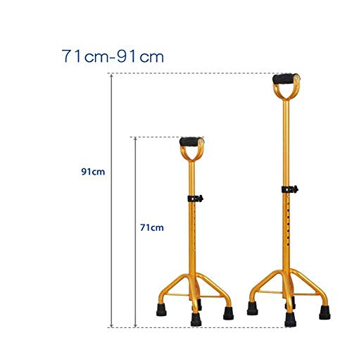 ZCXBHD Bastones De Cuatro Patas Ajustables Ancianos Discapacitados Ligeros Antideslizantes Bastones para Caminar Hombres Mujeres Senderismo Telescópico Muleta Caminante A