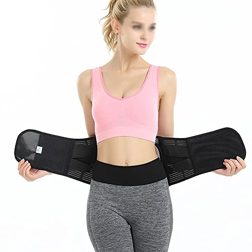 ZFF Faja Lumbar Soporte Espalda Hombre Mujer Bandas Lumbar Cinturón Lumbar De Apoyo Red Transpirable para Actividades Deportivas con Almohadilla Lumbar Extraíble (Size : XL/X-Large)