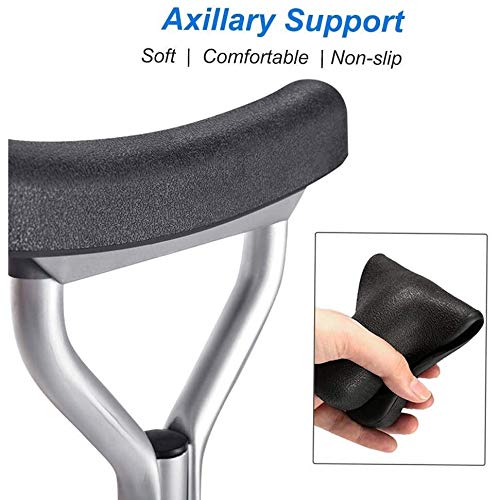 ZHANGYUNSXD Rollator para Ancianos Plegable con Las Personas Mayores Walker axilar de Apoyo, Plegable de Aluminio Resistente muleta con Ruedas, Gente Alta Mantenerse en pie Walker