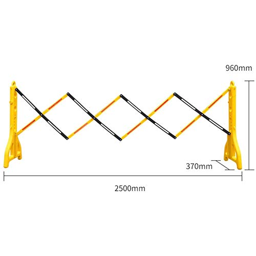 ZHIRCEKE Barandilla telescópica de plástico portátil móvil Aislado Plegable barandilla portátil construcción Valla cinturón de Aislamiento