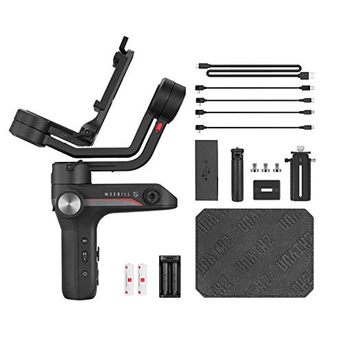 ZHIYUN WEEBILL-S [Ufficiale] Stabilizzatore Gimbal 3 Assi per fotocamere DSLR, fotocamere mirrorless Canon, Sony, Nikon e Panasonic (pacchetto Standard)