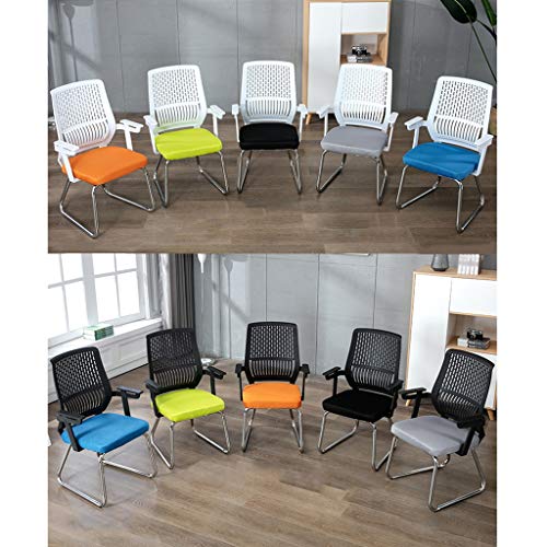 Zhou-WD Silla de recepción, Silla de computadora Transpirable y Estable Silla de Oficina Silla de Banco Sillón Sillón Silla de Hospital Mobiliario de Oficina (Color : Orange)