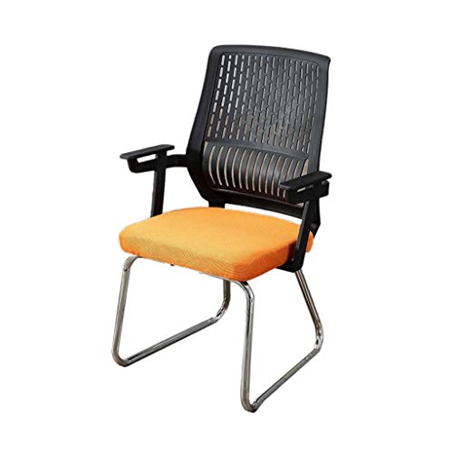 Zhou-WD Silla de recepción, Silla de computadora Transpirable y Estable Silla de Oficina Silla de Banco Sillón Sillón Silla de Hospital Mobiliario de Oficina (Color : Orange)