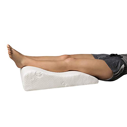 ZOFINO ASTAT Almohada en Forma de cuña para piernas, Almohada reposapiernas, Almohada para piernas cansadas, Almohada anatómica para Las piernas, cojín en Forma de cuña, Oeko-Tex Standard 100