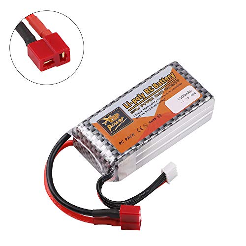 ZOP Power 1500mAh 11.1V Batería 40C T Plug for RC Car Airplane Helicopter Drone