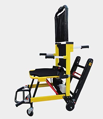 ZYYH Silla de Escalera motorizada médica, Silla de evacuación elevadora de Escalera para Transporte de Emergencia - Capacidad de Carga: 440 LB. Amarillo