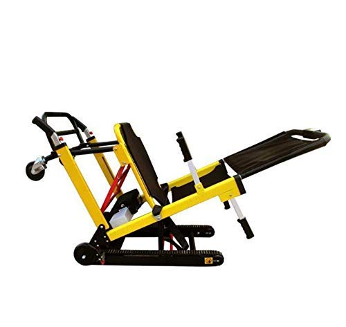 ZYYH Silla de Escalera motorizada médica, Silla de evacuación elevadora de Escalera para Transporte de Emergencia - Capacidad de Carga: 440 LB. Amarillo