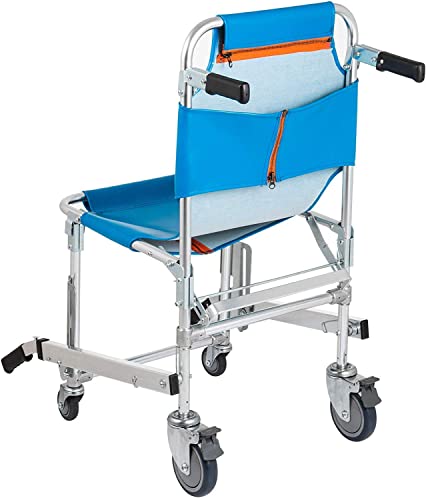 ZYYH Silla de Escalera Silla de Escalera Ligera de Aluminio para Ambulancia, Bombero, evacuación de Emergencia, Elevador médico, Silla de Transporte (350 LB de Capacidad)