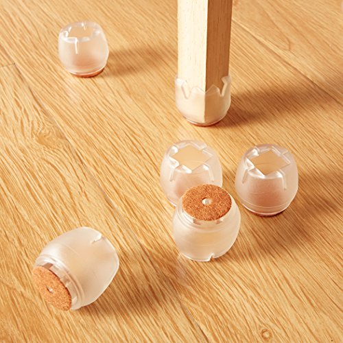 16 protectores de silicona para patas de silla de mesa, tapas de patas de goma, almohadillas antideslizantes para muebles, cubiertas de mesa, protectores de suelo de madera para patas de muebles