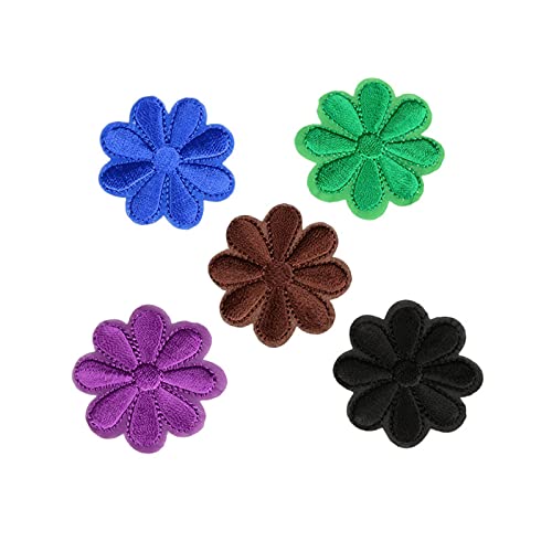 20 Piezas Parche de Flores, Parche Bordado de Flores,Parche de Bordado Personalizado de Flores, para Ropa, Cortinas, Edredones, Bolsos, Pantalones, Camisetas, Faldas, Sombreros, Zapatos, etc(Color)