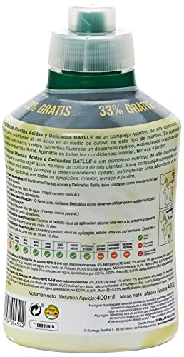 Abonos - Fertilizante Plantas Acidas Botella 400ml - Batlle