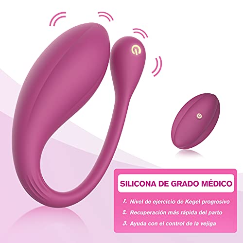 AL'OFA - Bola de ejercicio Kegel Ben Wa Weight Ball, silicona líquida sin costuras, 10 modos de ejercicio Kegel para ejercicios del suelo pélvico y control de la vejiga, morado