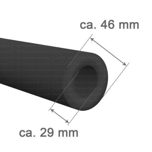 Ampel 24, 6 espumas de proteccíon de Barras para Cama elàstica / 2 espumas necessarias para 2 Barras/Gris Oscuro