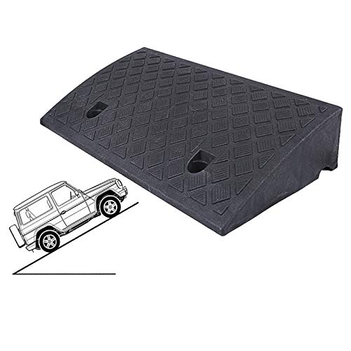 AMSXNOO Rampa de Carga, Rampas De Bordillo De Plástico Antideslizantes Portátiles Rampas De Umbral Ligeras para Coche, Scooter Caravana Silla De Ruedas Acera Bicicleta Motocicleta