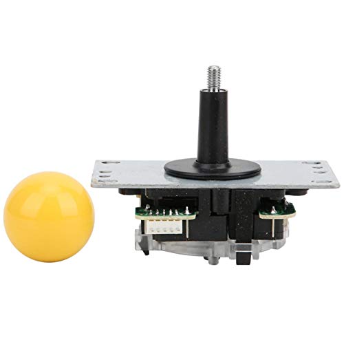 ASOMIGame Consola Joystick Rocker 5P Interfaz Placa de circuito Rocker 10 millones de veces de vida(yellow)