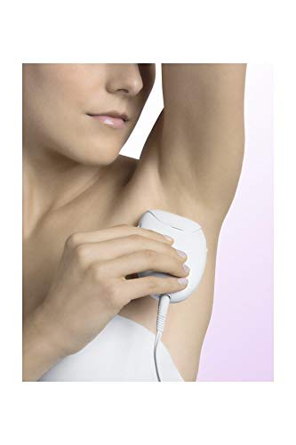 Braun Silk-épil 3 3-170 Depiladora Eléctrica Mujer para Una Depilación Duradera, Sistema de 20 Pinzas, Luz Smartlight, Rodillos de Masaje, Blanca/Morada