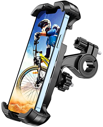 Cocoda Soporte Movil Bicicleta, [Operación Una Mano] Soporte Movil Moto con Rotación 360°,Soporte Movil Bici para Carrito Scooter MTB compatible con iPhone 13 Pro Max/Galaxy S21 y Otro 4.7-6.8" Móvil