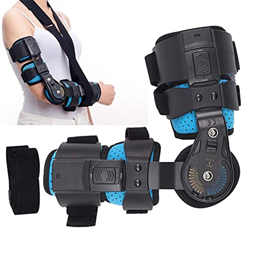 Codo ajustable Codo articulado con bisagras Brace Fijador Ortesis Apoyos para el brazo Rehabilitación del manguito Rehabilitación después de la cirugía Entrenamiento Post-operatorio Recuperación de l