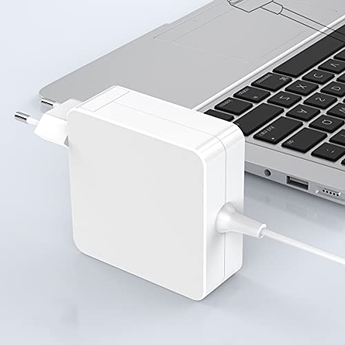 Compatible con el cargador Mac Book Air, cargador repuesto 45W con punta en T para fuente para Mac Book 11 pulgadas y 13 pulgadas después mediados de 2012, compatible con la versión Mac book 2012-2018