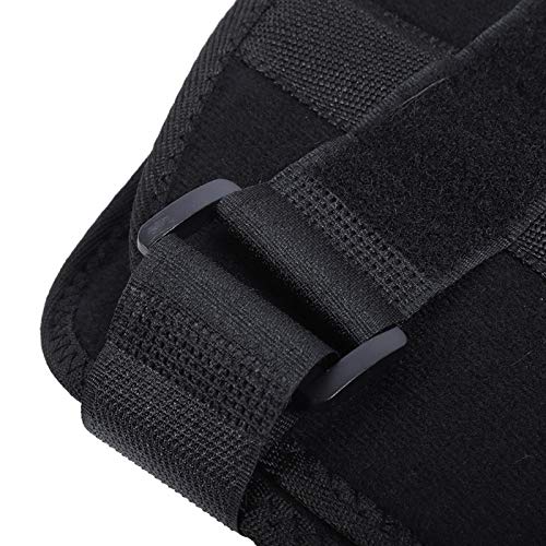 Correa de soporte para codo de brazo inmovilizador de hombro transpirable banda de fijación del antebrazo para alivio del dolor para el cuidado personal (negro, M)