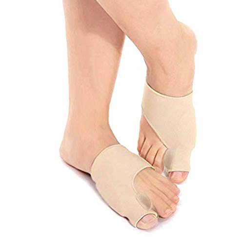 Corrector de juanetes de gel 1 par, protectores de férula para dedo gordo del pie, funda de apoyo con separadores de silicona y almohadilla para aliviar el dolor de hallux valgus día y noche