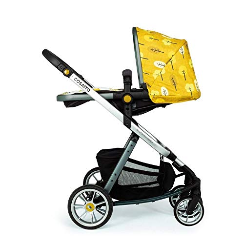 Cosatto Giggle Quad Pram & Pushchair – From Birth to 20kg, Lightweight, Compact Fold, Duo-directional Seat (Spot The Birdie)