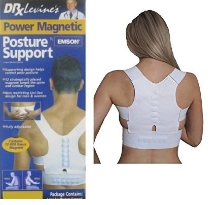 DrX Levine's - Tutor de Respaldo Magnético Postural - Postural Magnetic Back Brace Tutor - Corregir el Brace (Woman)