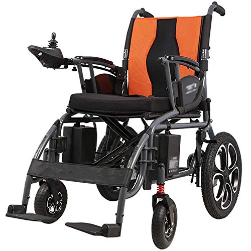 Electric Powered Folding Lightweight Ultra Portable Folding Power Wheelchair Weights Only 38 Kg Seat Width 45Cm/18 12Ah Lithium Battery Mobility Chair Motorized Wheelch