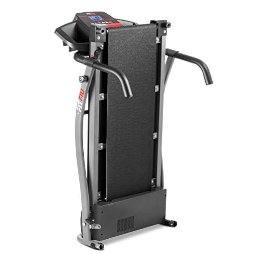 FITFIU Fitness MC-100 - Cinta de correr y andar Plegable, velocidad hasta 10 km / h, inclinación manual, superficie carrera 31 x 102 cm, potencia 900 W, pantalla LED, peso máx 120 kg