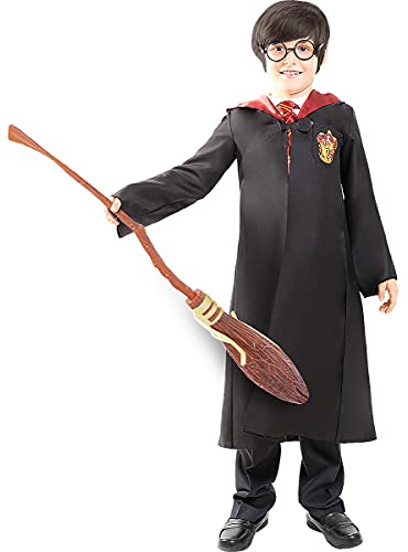 Funidelia | Escoba Harry Potter Nimbus 2000 Oficial para Hombre y Mujer ▶ Películas & Series, Magos, Gryffindor, Hogwarts - Color: Marrón, Accesorio para Disfraz - Licencia: 100% Oficial