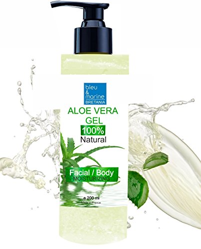 Gel de Aloe Vera 100% Natural. Procedente de Canarias. Hidratante rostro y cuerpo. Acondicionador Depilación Afeitado. Dosificador