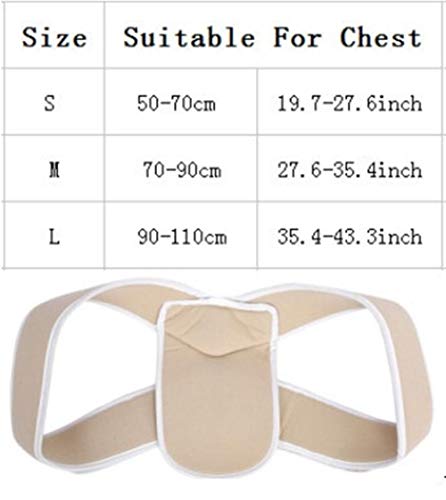 GZSC Alineador de Postura Ajustable Niños Adultos Corsé Cinturón de Soporte de Columna Corrector de Postura deficiente Hombro Trasero Corrección de Postura Brazalete Cinturón ortopédico