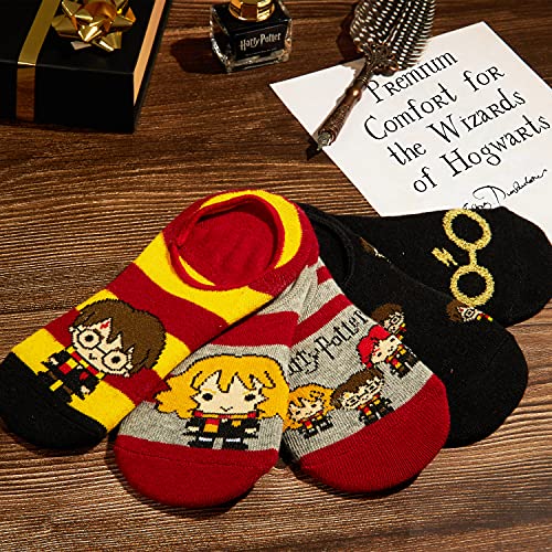 HARRY POTTER Regalos, Calcetines Tobilleros Niño o Niña, Pack de 5 Pares de Calcetines Invisibles Niña, Calcetines Cortos