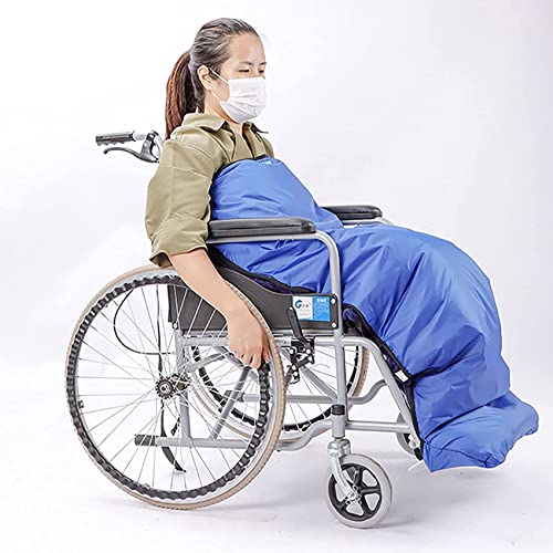 HYRL Manta para Silla de Ruedas, Impermeable, a Prueba de Viento, para Adultos, cómoda Funda para Silla de Ruedas con Bolsillos para los pies, para Las piernas y la Parte Inferior del Cuerpo