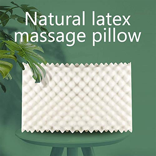 JONJUMP Látex Tailandia puro látex natural almohada suave adulto contorneado cuello protector columna cervical correcta almohada casera