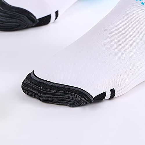 JUSTDOLIFE Sports Tobillo Calcetines Transpirable 6 Pares De Moda Soft Soft Castos Cortales Elásticos Cortales De Los Hombros Muchachos Muchacho Multos Mulicolor